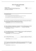 WGU D094 Exam Exam &vert;Psyc 2314 Lifespan Growth & Development Exam 1&vert;Questions and Answers &vert;2026 Latest Update with complete solutions