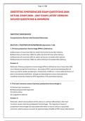 OBSTETRIC EMERGENCIES EXAM QUESTIONS 2026 &NewLine;ACTUAL EXAM 2026 &ndash; 2027 EXAM LATEST VERSION &NewLine;SOLVED QUESTIONS & ANSWERS 