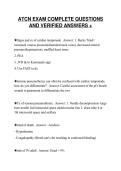 ATCN EXAM COMPLETE QUESTIONS&NewLine;AND VERIFIED ANSWERS &plus;