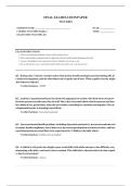 WGU D094 Exam &vert;WGU D094Module 5&vert;Questions and Answers &vert;2026 Latest Update with complete solutions