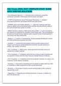 CALT Exam 2026&sol;2027 COMPLETE STUDY GUIDE&NewLine;WITH VERIFIED SOLUTIONS