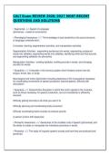 CALT Exam REVIEW 2026&sol;2027 MOST RECENT&NewLine;QUESTIONS AND SOLUTIONS