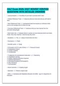 CALT Exam A&plus; Verified Bundle &vert; Newest Questions&comma; Detailed Answers and Exam Prep