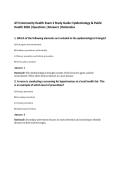 ATI Community Health Exam 2 Study Guide&colon; Epidemiology & Public&NewLine;Health 2026 &vert;Questions &vert;Answers &vert;Rationales