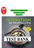 Test Bank For Nutrition For Healthy Living 6th Edition By Wendy Schiff&comma; Traci L&period; Keck Chapter 1-13