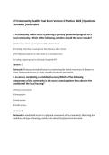 ATI Community Health Final Exam Version 3 Practice 2026 &vert;Questions&NewLine;&vert;Answers &vert;Rationales&NewLine;