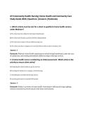 ATI Community Health Nursing&colon; Home Health and Community Care&NewLine;Study Guide 2026 &vert;Questions &vert;Answers &vert;Rationales&NewLine;