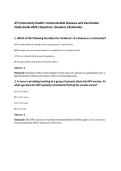ATI Community Health&colon; Communicable Diseases and Vaccination&NewLine;Study Guide 2026 &vert;Questions &vert;Answers &vert;Rationales