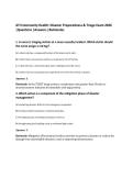 ATI Community Health&colon; Disaster Preparedness & Triage Exam 2026&NewLine;&vert;Questions &vert;Answers &vert;Rationales&NewLine;