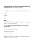 ATI Community Health&colon; Environmental and Occupational Health Study&NewLine;Guide 2026&sol;2027 Questions &vert;Answers &vert;Rationales