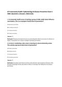 ATI Community Health&colon; Epidemiology & Disease Prevention Exam 2&NewLine;2026 &vert;Questions &vert;Answers &vert;Rationales