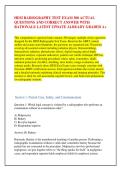 HESI RADIOGRAPHY TEST EXAM 300 ACTUAL &NewLine;QUESTIONS AND CORRECT ANSWER WITH &NewLine;RATIONALE LATEST UPDATE ALREADY GRADED A&plus;