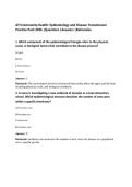 ATI Community Health&colon; Epidemiology and Disease Transmission&NewLine;Practice Pack 2026 &vert;Questions &vert;Answers &vert;Rationales&NewLine;