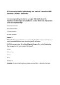 ATI Community Health&colon; Epidemiology and Levels of Prevention 2026&NewLine;Questions &vert;Answers &vert;Rationales&NewLine;