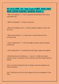 IVY TECH APHY 101 Final Exam SCRIPT 2026&sol;2027&NewLine;WITH EXPERT-VERIFIED ANSWERS RATED A&plus;