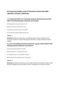 ATI Community Health&colon; Levels of Prevention Practice Pack 2026&NewLine;&vert;Questions &vert;Answers &vert;Rationales