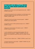 IVY TECH APHY 101 Midterm Exam REVIEW&NewLine;2026&sol;2027 MOST RECENT QUESTIONS AND&NewLine;SOLUTIONS