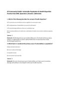ATI Community Health&colon; Vulnerable Populations & Health Disparities&NewLine;Practice Pack 2026 &vert;Questions &vert;Answers &vert;Rationales