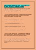 NR547 Final Exam 2026&sol;2027 COMPREHENSIVE&NewLine;REVIEW AND DETAILED EXPLANATIONS&NewLine;