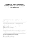 INTERNATIONAL FINANCE AND TRADING &ndash; &NewLine;COMPREHENSIVE EXAMINATION&comma; INTERMEDIATE &NewLine;TO ADVANCED LEVEL