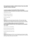 ATI Comprehensive Predictor &vert; Pediatrics Review Practice Exam 2026&NewLine;&vert;Questions &vert;Answers &vert;Rationales