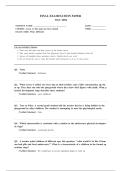 WGU D094 Exam &vert;WGU D094 Final Exam &vert;Questions and Answers &vert;2026 Latest Update with complete solutions