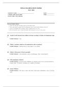 WGU D094 Exam &vert;WGU D094 Final Exam Prep &vert;Questions and Answers &vert;2026 Latest Update with complete solutions