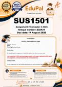 SUS1501 Assignment 2 &lpar;COMPLETE ANSWERS&rpar; Semester 2 2026 &lpar;232431&rpar;- DUE 14 August 2026