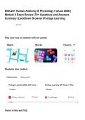 BIOL251 Human Anatomy & Physiology I w&sol;Lab 2026 &vert;&NewLine;Module 6 Exam Review &vert;70&plus; Questions and Answers&NewLine;Summary &vert;LockDown Browser &vert;Portage Learning