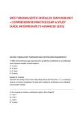 WEST VIRGINIA SEPTIC INSTALLER EXAM 2026&sol;2027 &ndash; COMPREHENSIVE PRACTICE EXAM & STUDY &NewLine;GUIDE&comma; INTERMEDIATE TO ADVANCED LEVEL