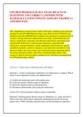 LPN HESI PHARMACOLOGY EXAM 300 ACTUAL &NewLine;QUESTIONS AND CORRECT ANSWERS WITH &NewLine;RATIONALE LATEST UPDATE ALREADY GRADED A&plus; &NewLine;ASSURED PASS