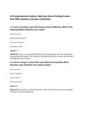ATI Comprehensive Predictor&colon; Med-Surg Critical Thinking Practice&NewLine;Pack 2026 &vert;Questions &vert;Answers &vert;Rationales