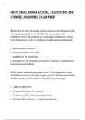 NR511 FINAL EXAM ACTUAL QUESTIONS AND VERIFIED ANSWERS EXAM PREPARATION&NewLine;