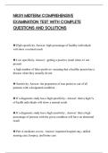NR511 MIDTERM COMPREHENSIVE&NewLine;EXAMINATION TEST WITH COMPLETE&NewLine;QUESTIONS AND SOLUTIONS