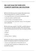 EKG CLEP EXAM TEST PAPER WITH&NewLine;COMPLETE QUESTIONS AND SOLUTIONS