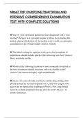 NR667 FNP CAPSTONE PRACTICUM AND&NewLine;INTENSIVE COMPREHENSIVE EXAMINATION&NewLine;TEST WITH COMPLETE SOLUTIONS