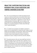 NR667 FNP CAPSTONE PRACTICUM AND&NewLine;INTENSIVE FINAL EXAM QUESTIONS AND&NewLine;VERIFIED ANSWERS EXAM PREP&NewLine;