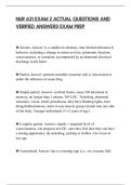 NUR 631 EXAM 2 ACTUAL QUESTIONS AND&NewLine;VERIFIED ANSWERS EXAM PREP