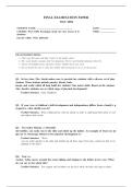 WGU D094 Exam &vert;WGU D094 Psychology Study Final Exam&vert; Questions and Answers &vert;2026 Latest Update with complete solutions