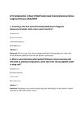 ATI Fundamentals &vert; Week 9 NGN Study Guide &lpar;Comprehensive Clinical&NewLine;Judgment Review&rpar; 2026&sol;2027&NewLine;