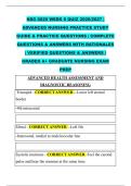 NSG 6020 WEEK 8 QUIZ 2026&sol;2027 &vert;  ADVANCED NURSING PRACTICE STUDY  GUIDE & PRACTICE QUESTIONS &vert; COMPLETE  QUESTIONS & ANSWERS WITH RATIONALES  &vert; VERIFIED QUESTIONS & ANSWERS &vert;  GRADED A&plus; GRADUATE NURSING EXAM  PREP  