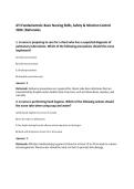 ATI Fundamentals&colon; Basic Nursing Skills&comma; Safety & Infection Control&NewLine;2026 &vert;Rationales&NewLine;