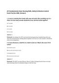 ATI Fundamentals&colon; Basic Nursing Skills&comma; Safety & Infection Control&NewLine;Exam Practice 2026 &vert;Answers 
