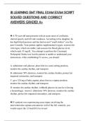JB LEARNING EMT FINAL EXAM EXAM SCRIPT&NewLine;SOLVED QUESTIONS AND CORRECT&NewLine;ANSWERS GRADED A&plus;