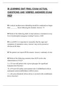 JB LEARNING EMT FINAL EXAM ACTUAL&NewLine;QUESTIONS AND VERIFIED ANSWERS EXAM&NewLine;PREP&NewLine;