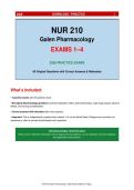 NUR 210 Pharmacology Practice Exams &vert; 80 Questions & Rationales&NewLine;&NewLine;