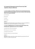 ATI Leadership & Management Review Practice Exam 2026&NewLine;&vert;Questions &vert;Answers &vert;Rationales&NewLine;