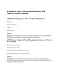 ATI Leadership &vert; Exam 2 Delegation and Management 2026&NewLine;&vert;Questions &vert;Answers &vert;Rationales&NewLine;