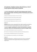 ATI Leadership &vert; Healthcare Systems&comma; Policy & Advocacy &vert; Exam 8 &NewLine;Practice Questions 2026 &vert;Answers &vert;Rationales 