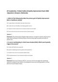 ATI Leadership &vert; Patient Safety & Quality Improvement Exam 2026&NewLine;&vert;Questions &vert;Answers &vert;Rationales&NewLine;